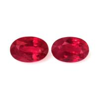 1.21 Ct.Tw.Total Carat Weight Ruby Pair from Mozambique Video