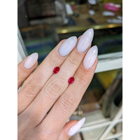 1.21 Ct.Tw.Total Carat Weight Ruby Pair from Mozambique Life Style