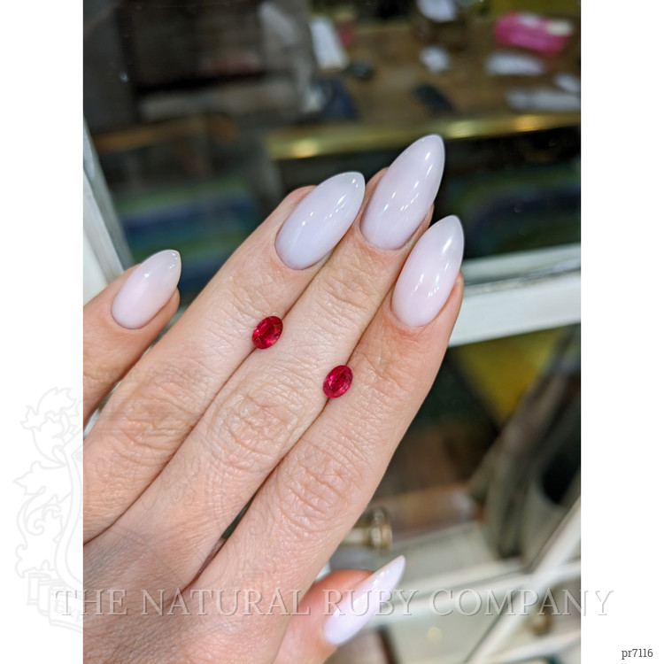 1.21 Ct.Tw. Ruby Pair from Mozambique