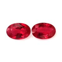 1.05 Ct.Tw.Total Carat Weight Ruby Pair from Mozambique Video