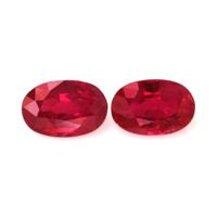 1.05 Ct.Tw.Total Carat Weight Ruby Pair from Mozambique Video
