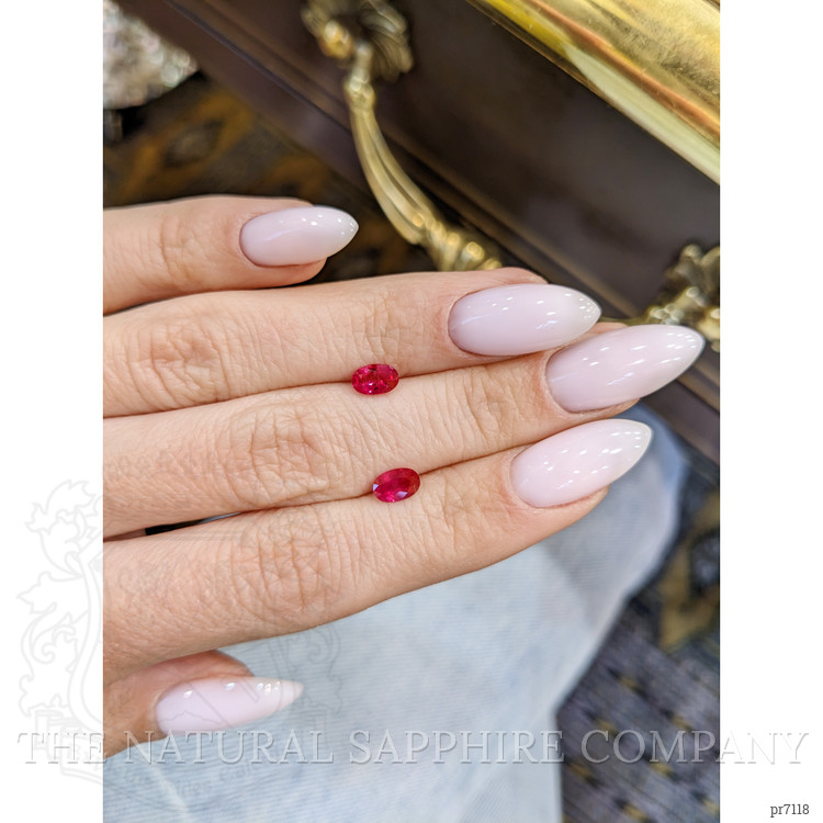 1.05 Ct.Tw. Ruby Pair from Mozambique