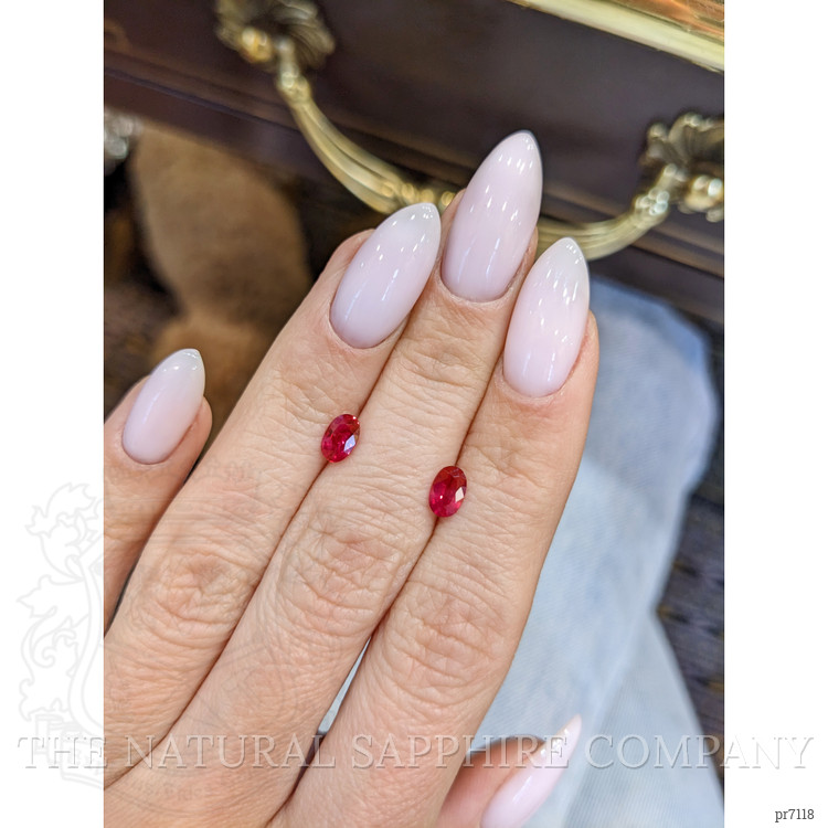 1.05 Ct.Tw. Ruby Pair from Mozambique