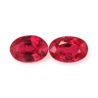 1.13 Ct.Tw.Total Carat Weight Ruby Pair from Mozambique Video