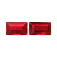 0.71 Ct.Tw.Total Carat Weight Ruby Pair from Mozambique Video