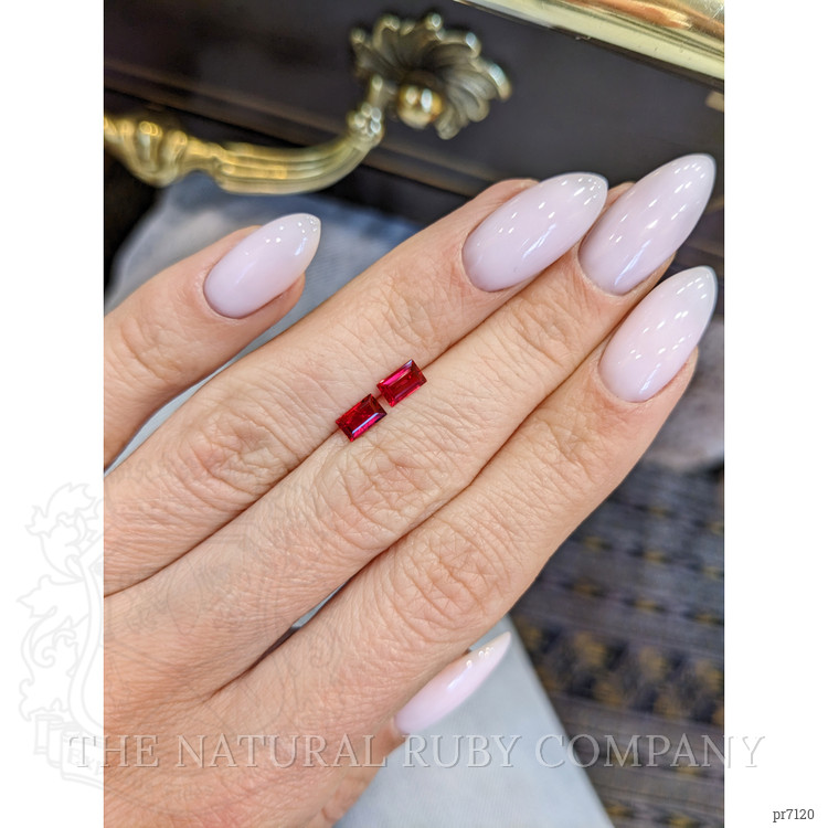 0.71 Ct.Tw. Ruby Pair from Mozambique