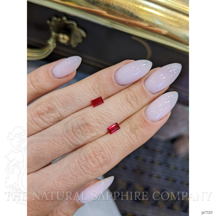 0.71 Ct.Tw. Ruby Pair from Mozambique