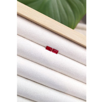 0.71&nbsp;Ct.Tw.Total Carat Weight Ruby Pair from Mozambique Life Style