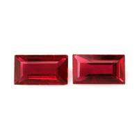 1.05 Ct.Tw.Total Carat Weight Ruby Pair from Mozambique Video