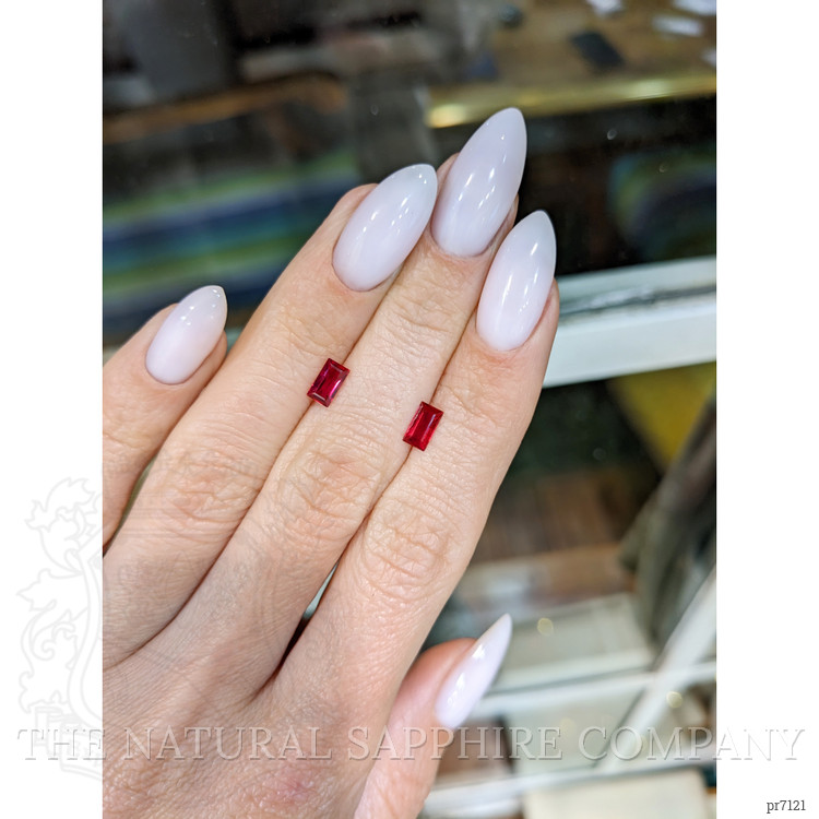 1.05 Ct.Tw. Ruby Pair from Mozambique