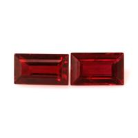0.95 Ct.Tw.Total Carat Weight Ruby Pair from Mozambique Video