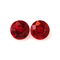 0.80 Ct.Tw.Total Carat Weight Ruby Pair from Mozambique Video