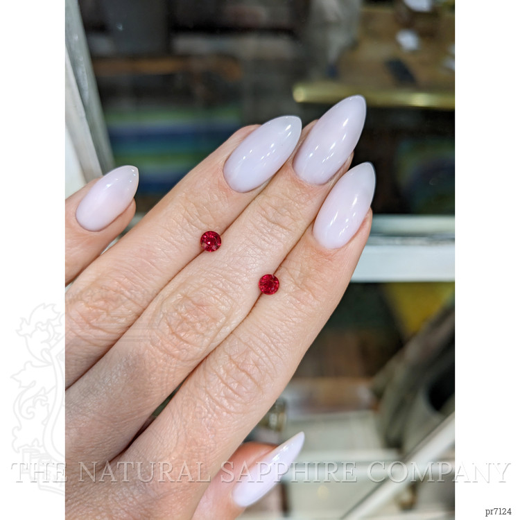 0.80 Ct.Tw. Ruby Pair from Mozambique