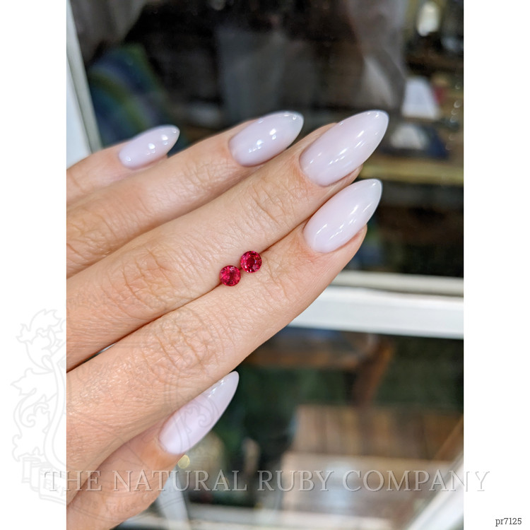0.66 Ct.Tw. Ruby Pair from Mozambique