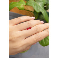 0.66&nbsp;Ct.Tw.Total Carat Weight Ruby Pair from Mozambique Life Style