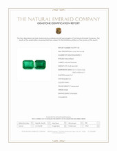 7.30 Ct.Tw.Total Carat Weight Emerald Pair from Brazil Scan Report