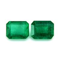 7.30 Ct.Tw.Total Carat Weight Emerald Pair from Brazil Video