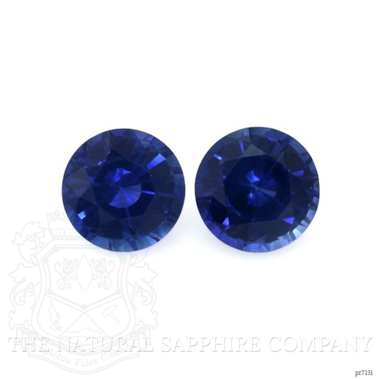 0.86 Ct.Tw. Blue Sapphire Pair from Ceylon (Sri Lanka)