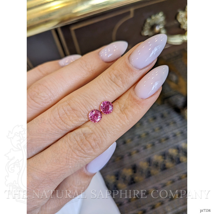 1.74 Ct.Tw. Pink Sapphire Pair from Ceylon (Sri Lanka)