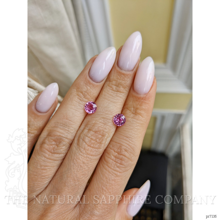 1.84 Ct.Tw. Pink Sapphire Pair from Ceylon (Sri Lanka)