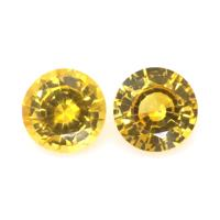 1.07&nbsp;Ct.Tw.Total Carat Weight Yellow Sapphire Pair from Ceylon (Sri Lanka) Video
