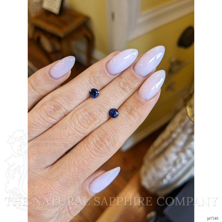 1.45 Ct.Tw. Blue Sapphire Pair from Ceylon (Sri Lanka)