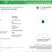 13.82 Ct.Tw.Total Carat Weight Emerald Pair from Zambia Scan Report