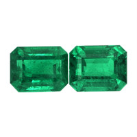 13.82 Ct.Tw.Total Carat Weight Emerald Pair from Zambia Video
