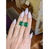 13.82 Ct.Tw.Total Carat Weight Emerald Pair from Zambia Life Style
