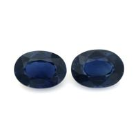 2.14&nbsp;Ct.Tw.Total Carat Weight Blue Sapphire Pair from Ceylon (Sri Lanka) Video