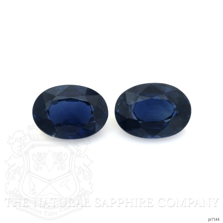 2.14 Ct.Tw. Blue Sapphire Pair from Ceylon (Sri Lanka)