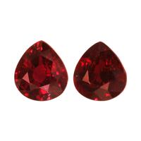 2.20 Ct.Tw.Total Carat Weight Ruby Pair from Mozambique Video