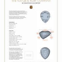 2.22 Ct.Tw.Total Carat Weight Ruby Pair from Mozambique 3 D Scan Report