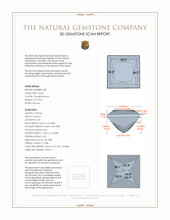15.56 Ct.Tw.Total Carat Weight Topaz Pair from Brazil 3 D Scan Report