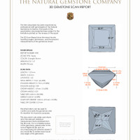 15.56 Ct.Tw.Total Carat Weight Topaz Pair from Brazil 3 D Scan Report