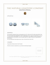 0.64&nbsp;Ct.Tw.Total Carat Weight Aquamarine Pair from Mozambique Appraisal