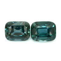3.68&nbsp;Ct.Tw.Total Carat Weight Greenish Blue Sapphire Pair from Ceylon (Sri Lanka) Video