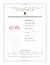 2.50 Ct.Tw.Total Carat Weight Pink Sapphire Pair from Ceylon (Sri Lanka) Scan Report