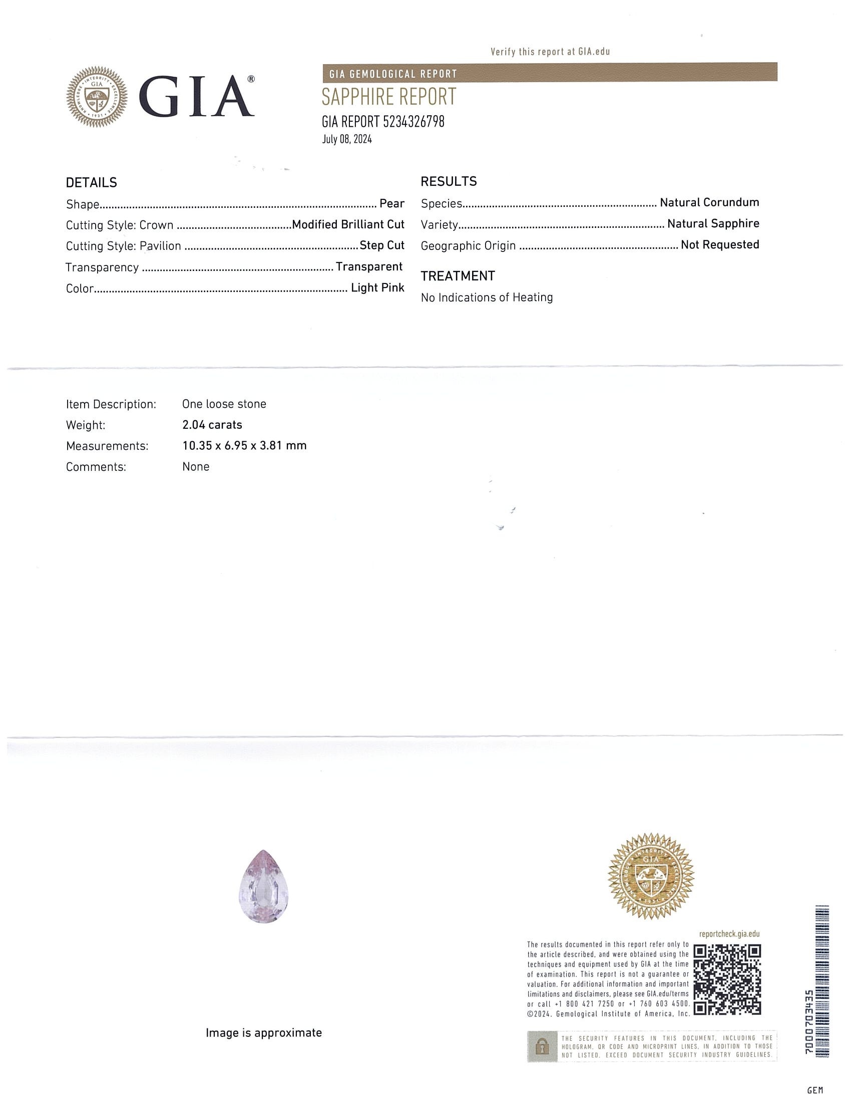 4.10 Ct.Tw. Pink Sapphire Pair from Ceylon (Sri Lanka)