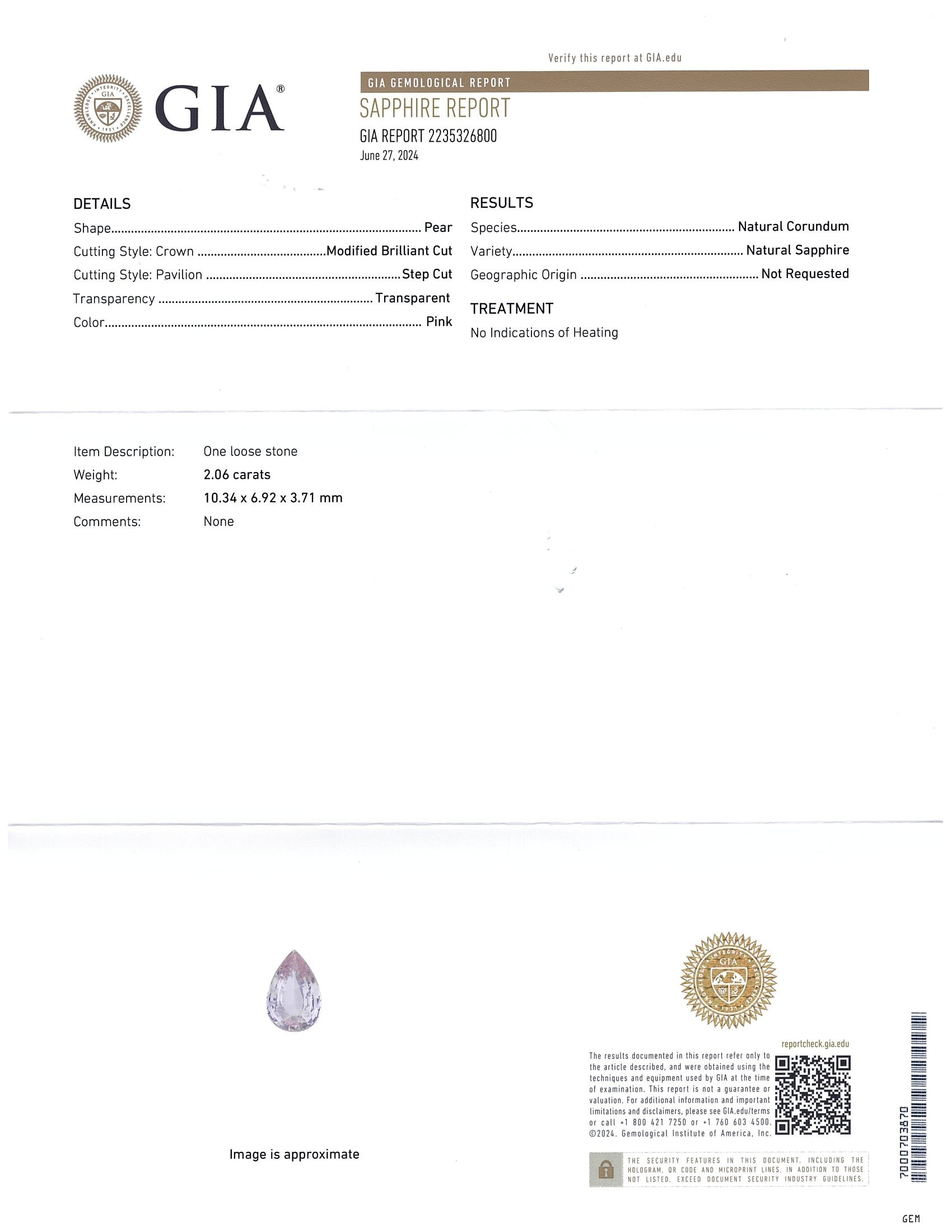 4.10 Ct.Tw. Pink Sapphire Pair from Ceylon (Sri Lanka)