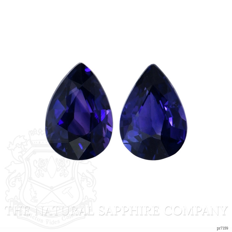 1.76 Ct.Tw. Blue Sapphire Pair from Ceylon (Sri Lanka)