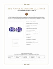 1.92 Ct.Tw.Total Carat Weight Sapphire Pair from Ceylon (Sri Lanka) Scan Report