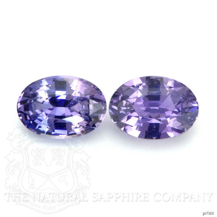 1.92 Ct.Tw. Purple Sapphire Pair from Ceylon (Sri Lanka)