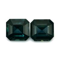 3.38&nbsp;Ct.Tw.Total Carat Weight Greenish Blue Sapphire Pair from Ceylon (Sri Lanka) Video