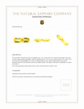 3.19&nbsp;Ct.Tw.Total Carat Weight Yellow Sapphire Pair from Ceylon (Sri Lanka) Appraisal