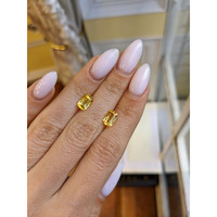 3.19&nbsp;Ct.Tw.Total Carat Weight Yellow Sapphire Pair from Ceylon (Sri Lanka) Life Style