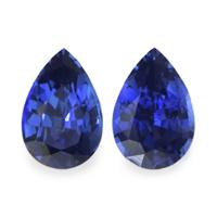 1.10&nbsp;Ct.Tw.Total Carat Weight Blue Sapphire Pair from Ceylon (Sri Lanka) Video