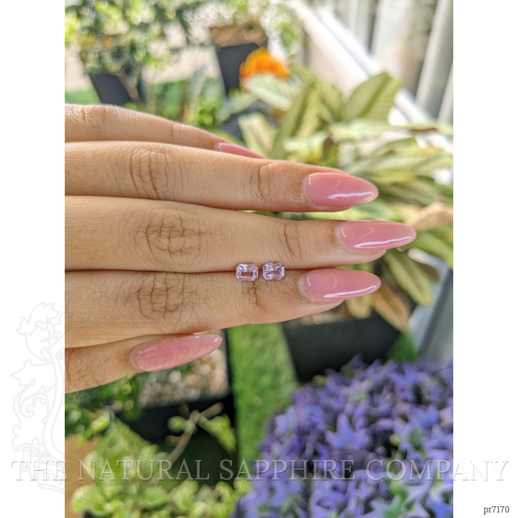 0.87 Ct.Tw. Pink Sapphire Pair from Ceylon (Sri Lanka)