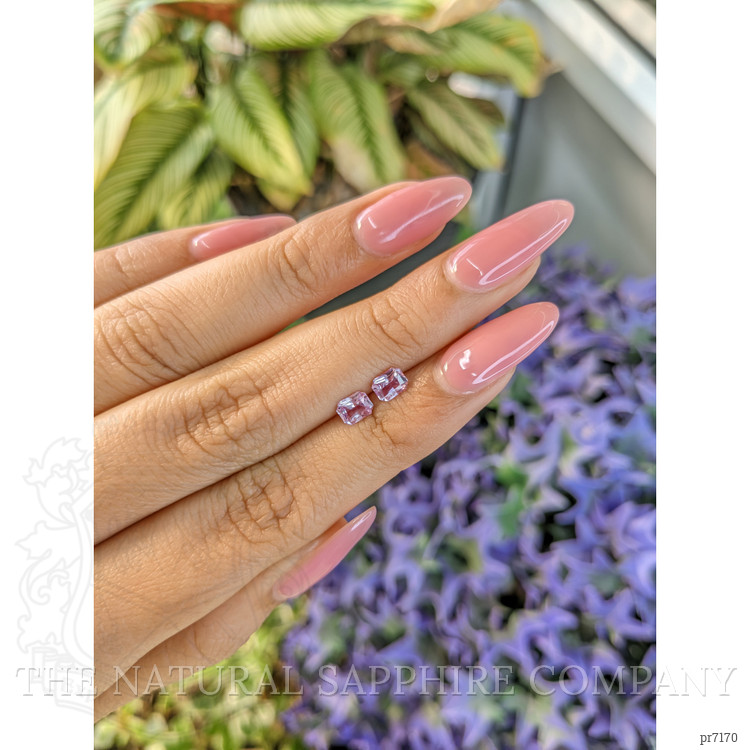 0.87 Ct.Tw. Pink Sapphire Pair from Ceylon (Sri Lanka)