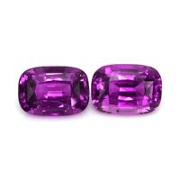 8.14 Ct.Tw.Total Carat Weight Purple Sapphire Pair from Madagascar Video